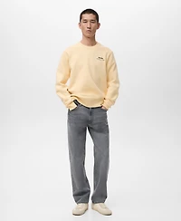 Mango Men's Text Print Regular-Fit Sweatshirt