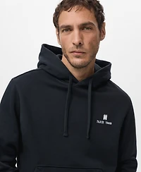Mango Men's Graphic Hooded Sweatshirt
