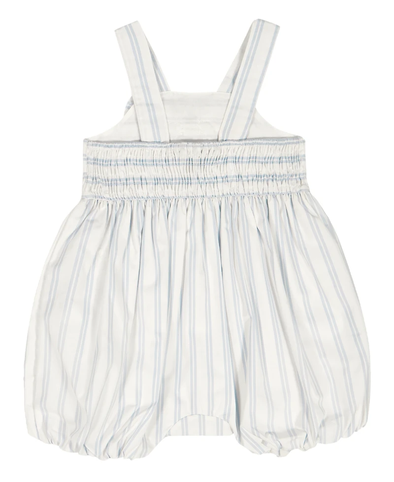 Tommy Hilfiger Baby Girls' Striped Romper & Headband, 2-Piece Set