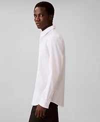 Calvin Klein Men's Stretch Striped Slim-Fit Dress Shirt