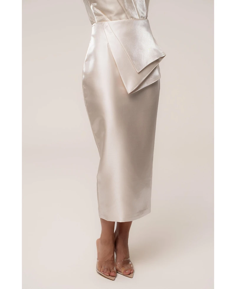 Jluxlabel Women's Reception Pleated Midi Skirt