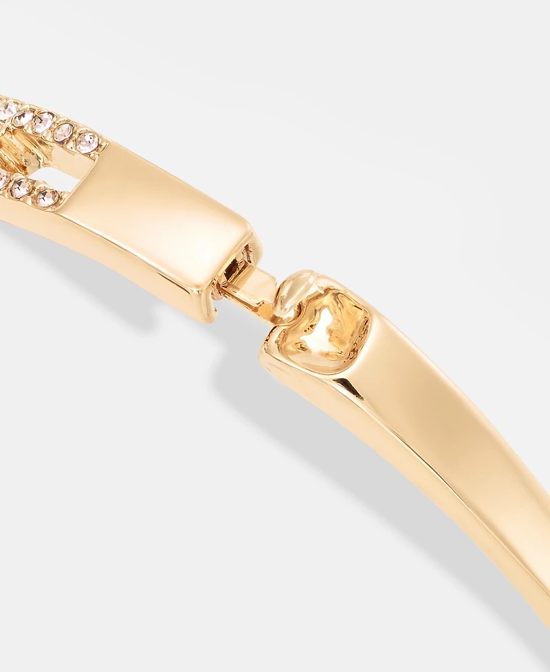 Anne Klein Crystal Openwork Bangle Bracelet