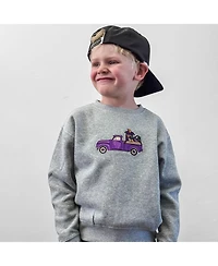 Sweet Wink Toddler Boys Mardi Gras Truck Patch Sweatshirt