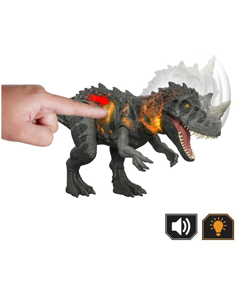 Jurassic World Wild Roar Ceratosaurus Dinosaur Action Figure Toy
