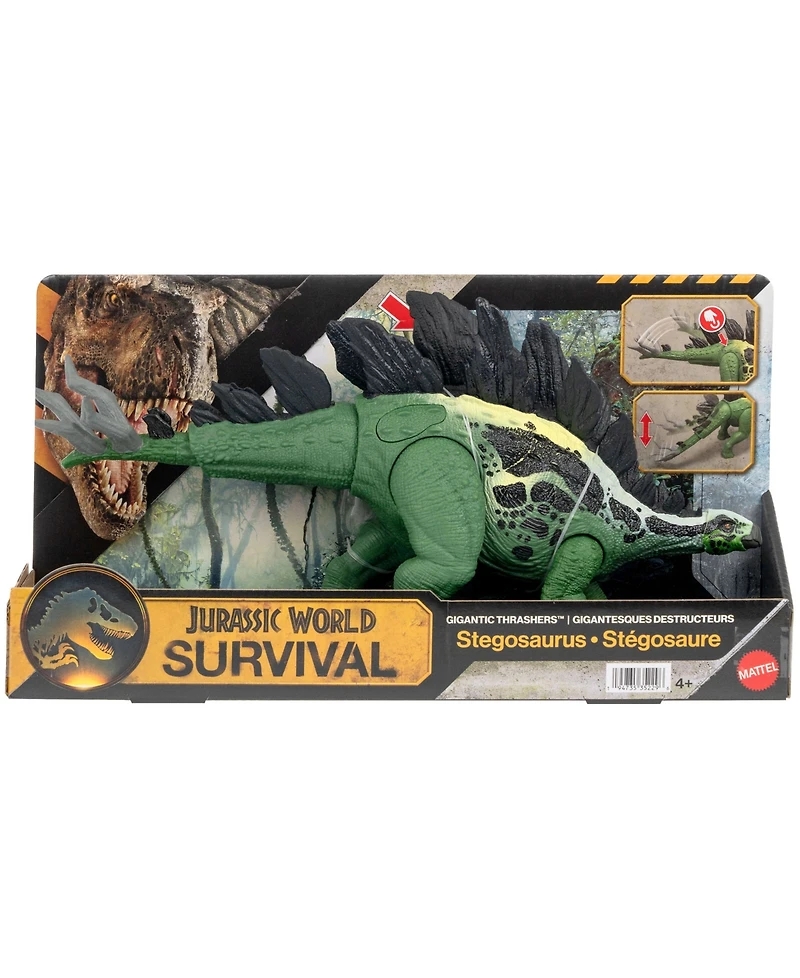 Jurassic World Gigantic Thrashers Stegosaurus Dinosaur Action Figure Toy