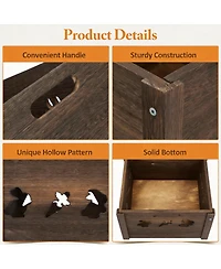 Yigii Wooden Storage Crates for Farm & Home Use