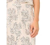 Msk Women's A-Line Maxi Skirt