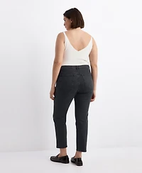 Mango Women's Claudia Slim-Fit Cropped Jeans