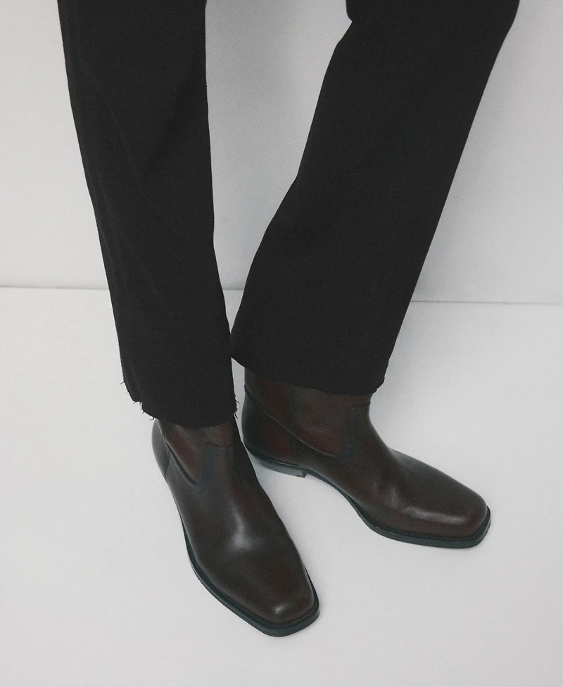 Mango Women's Maternity Flared Cropped Jeans