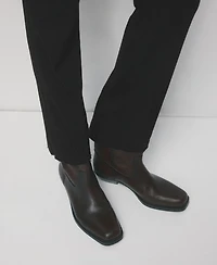 Mango Women's Maternity Flared Cropped Jeans