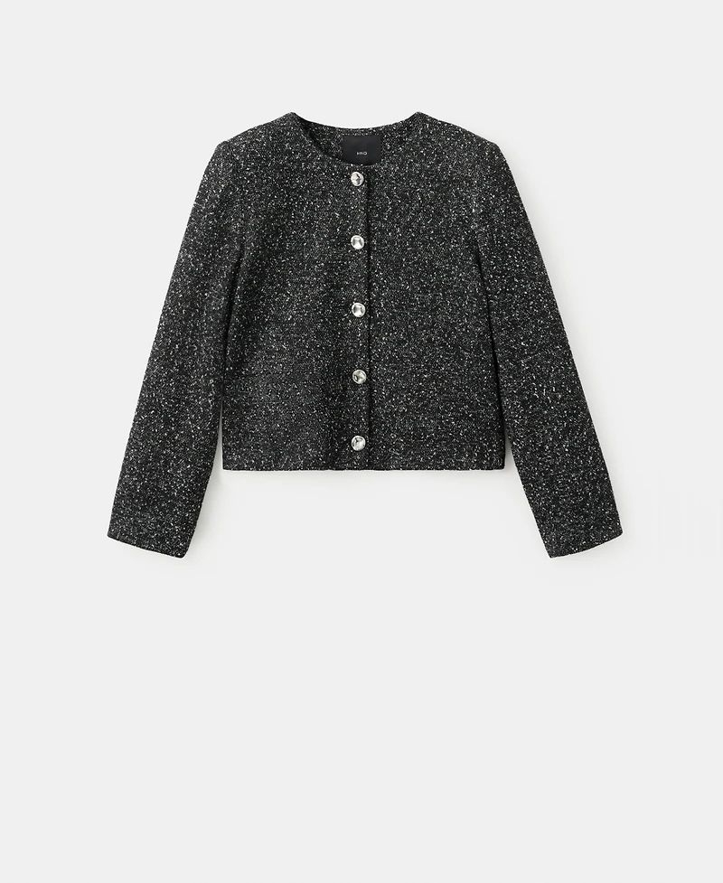 Mango Women's Flecked Cotton-Blend Jacket
