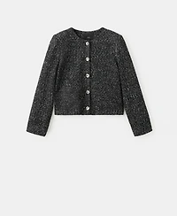 Mango Women's Flecked Cotton-Blend Jacket