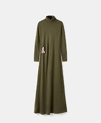 Mango Women's Brooch Turtleneck Knitted Dress