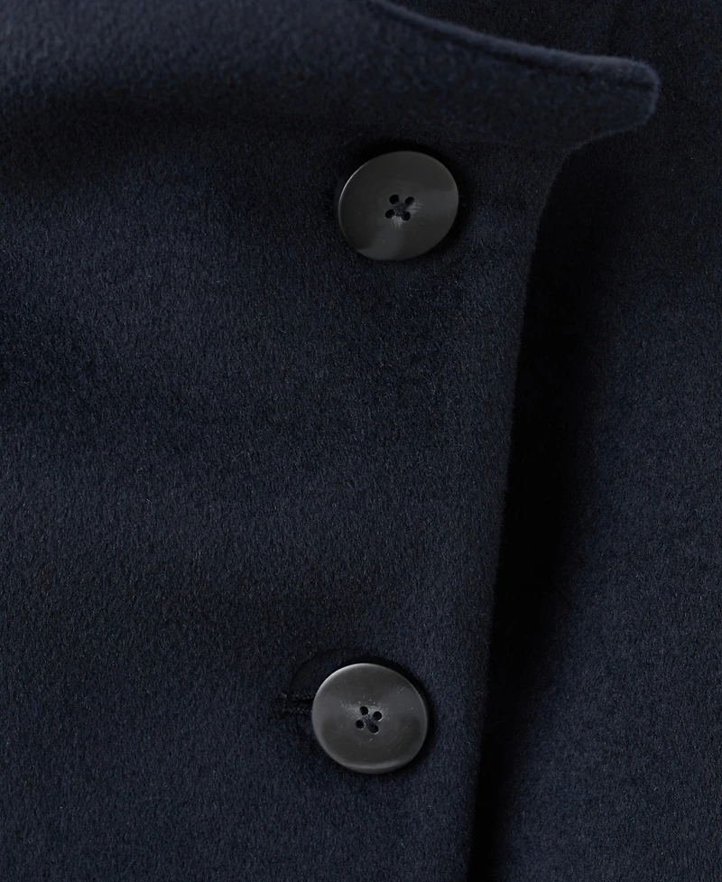 Mango Women's Wool Funnel-Neck Coat