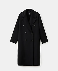 Mango Women's Handmade Oversized Wool Coat