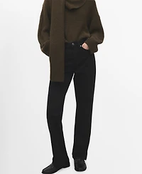 Mango Women's Matilda Medium-Rise Straight-Fit Jeans