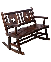 Flynama Modern Accent Teddy Upholstered Nursery Glider Rocking Chair with Solid Wood Legs Side Pocket High Backrest 300LBS Capacity