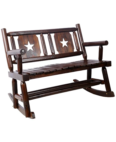 Flynama Modern Accent Teddy Upholstered Nursery Glider Rocking Chair with Solid Wood Legs Side Pocket High Backrest 300LBS Capacity