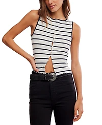 Free People Women's Tilly Striped Crew Neck Tank Top