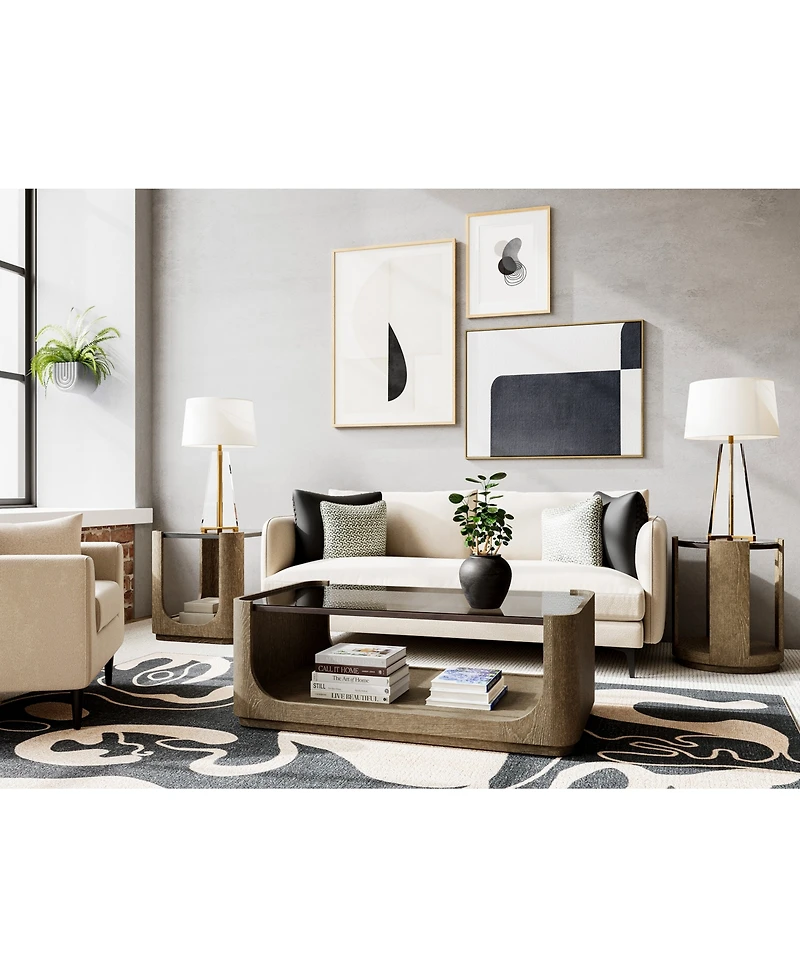 Furniture 24" Wood Dante Chairside Table