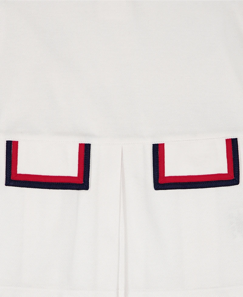 Tommy Hilfiger Girls' Toddler 2T-4T Pique Knit Sleeveless Tunic & Slit Capri Leggings, 2-Piece Set