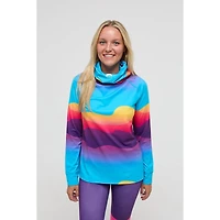 Oosc Women's High Neck Baselayer Top Mambo Sunset