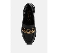 arthur faux leather chunky platform loafers