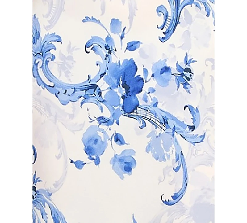 Beauty & Grace Women's Square Neck Floral Draped Back Maxi Dress