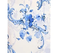 Beauty & Grace Women's Square Neck Floral Draped Back Maxi Dress
