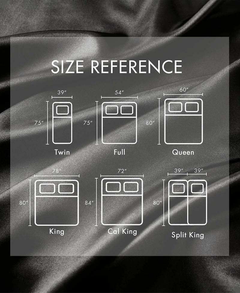 Madison Park Essentials Satin 7-Pc. Sheet Set, Split King