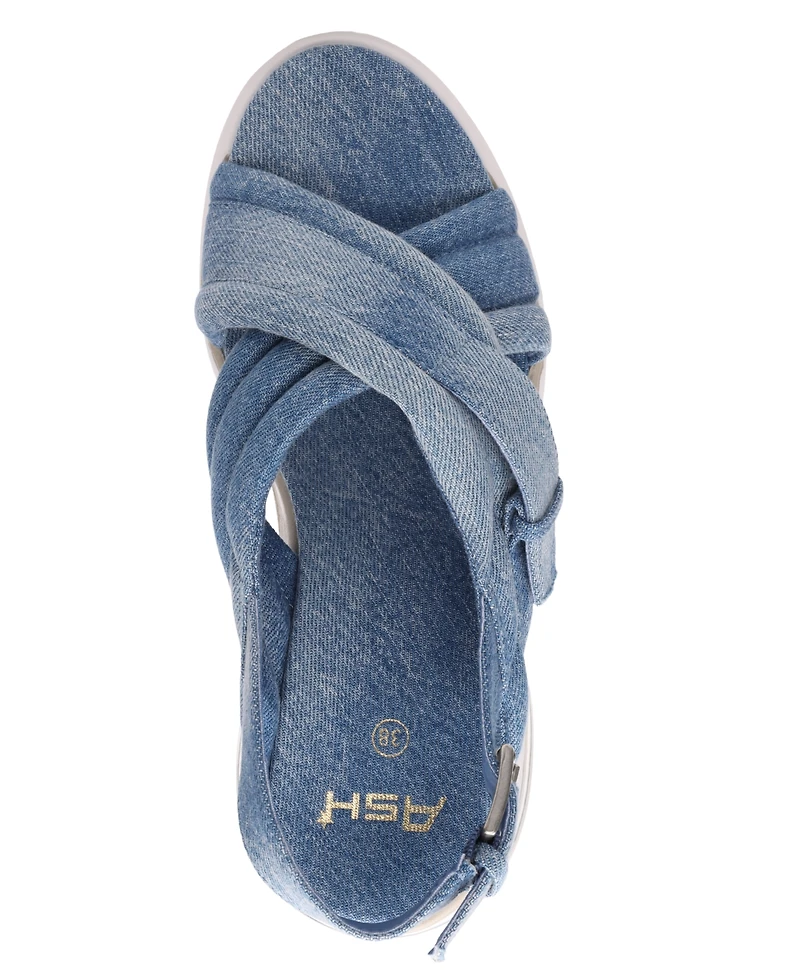 Ash Women's Delia Round Toe Wedge Sandals