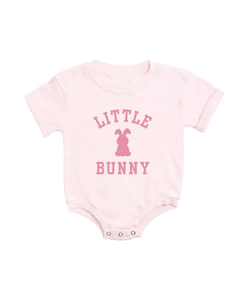 Sweet Wink Baby Girls Bunny Rose Easter Short Sleeve Romper