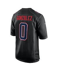 Nike Men's Christian Gonzalez Black New England Patriots Super Bowl Lx Fashion Game Jersey