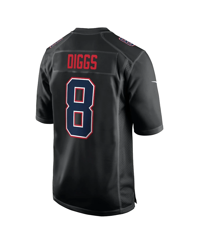 Nike Men's Stefon Diggs Black New England Patriots Super Bowl Lx Fashion Game Jersey