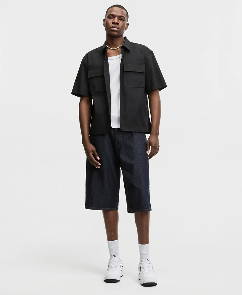 Mode of One Men's Relaxed-Fit Short-Sleeve Ripstop Shirt, Macy's Exclusive