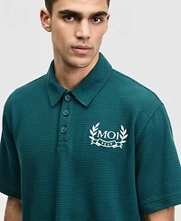 Mode of One Men's Relaxed-Fit Textured Polo Shirt, Macy's Exclusive