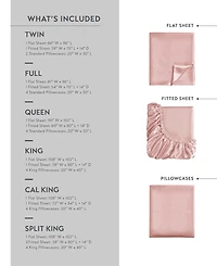 Madison Park Essentials Satin 6-Pc. Sheet Set