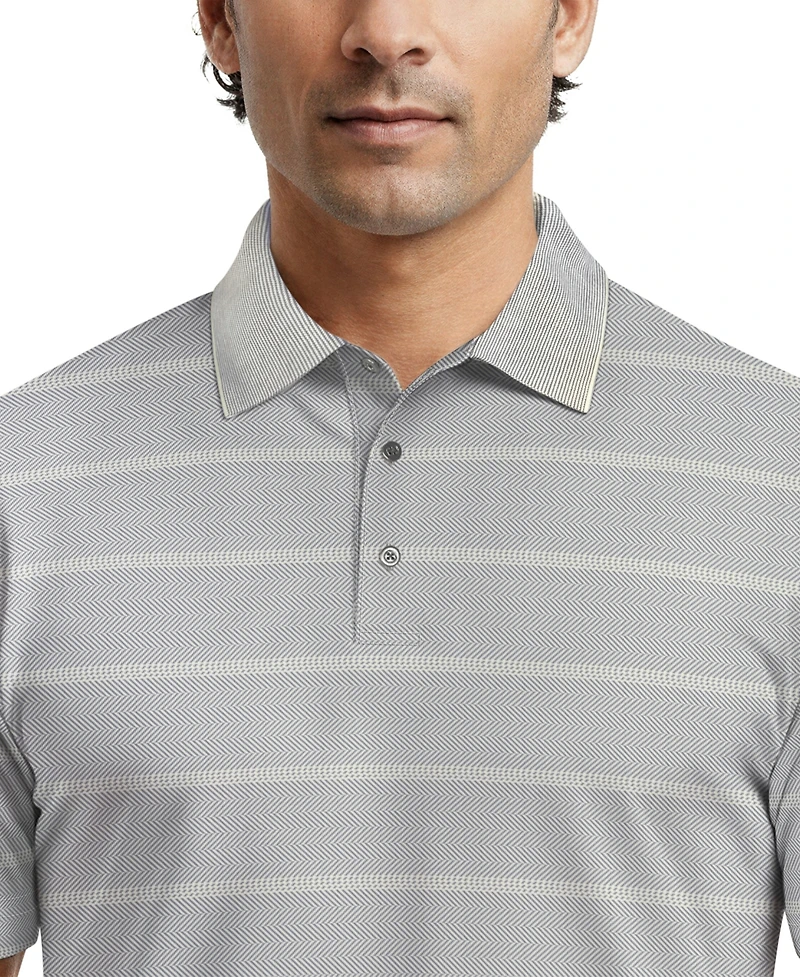 Pga Tour Men's Striped Classic-Fit Golf Polo Shirt