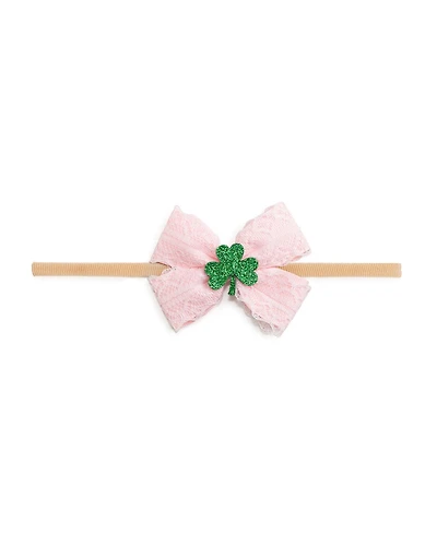 Sweet Wink Baby Girls Shamrock Lace St. Patrick's Day Bow Baby Headband