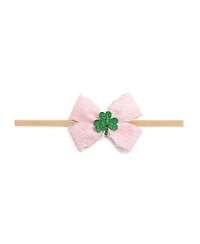 Sweet Wink Baby Girls Shamrock Lace St. Patrick's Day Bow Baby Headband