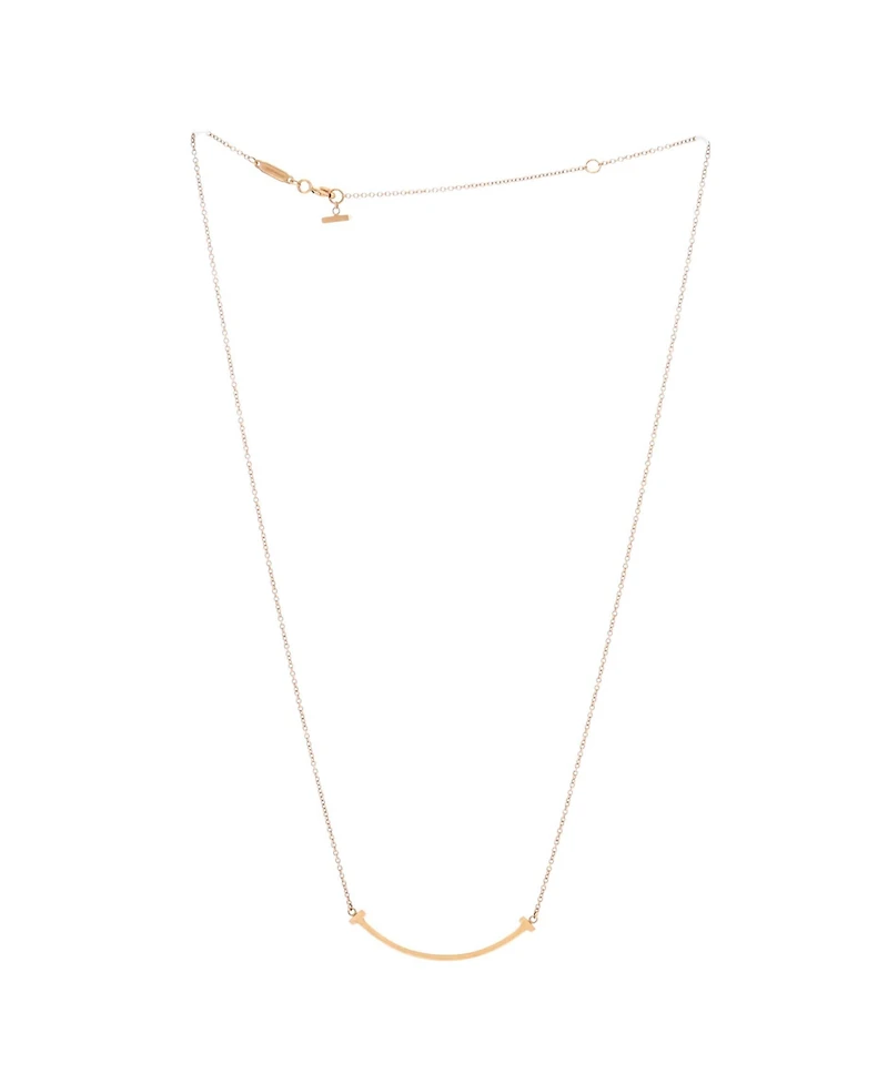 Pre-Owned Tiffany & Co T Smile Pendant Necklace