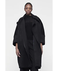 Leem Women's Boxy Biker Coat