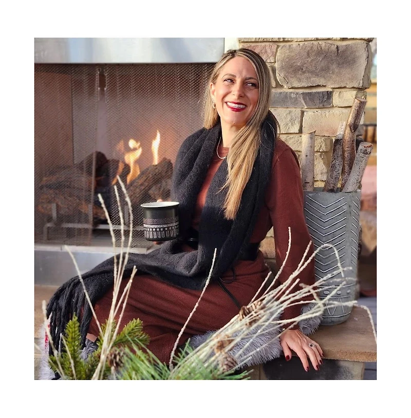 Headbands of Hope Women's Oversized Fringe Scarf - Black