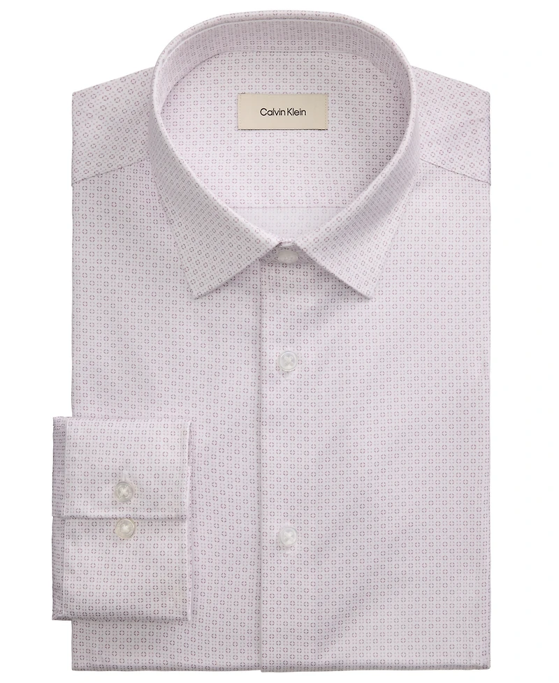 Calvin Klein Men's Spread Collar Regular-Fit Dress Shirt