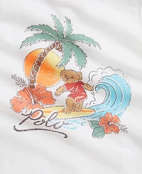 Polo Ralph Lauren Baby Girls' Crewneck T-Shirt and Terry Shorts, 2-Piece Set