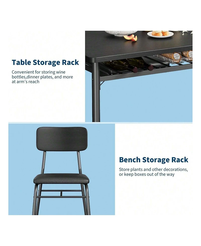 Gaomon Kitchen Table Dining Table Set For for Dining Room, Home Office