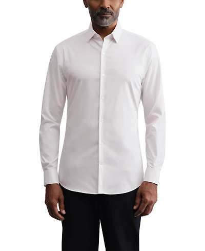 Calvin Klein Men's Kinetic Stretch Spread Collar Dress Shirt