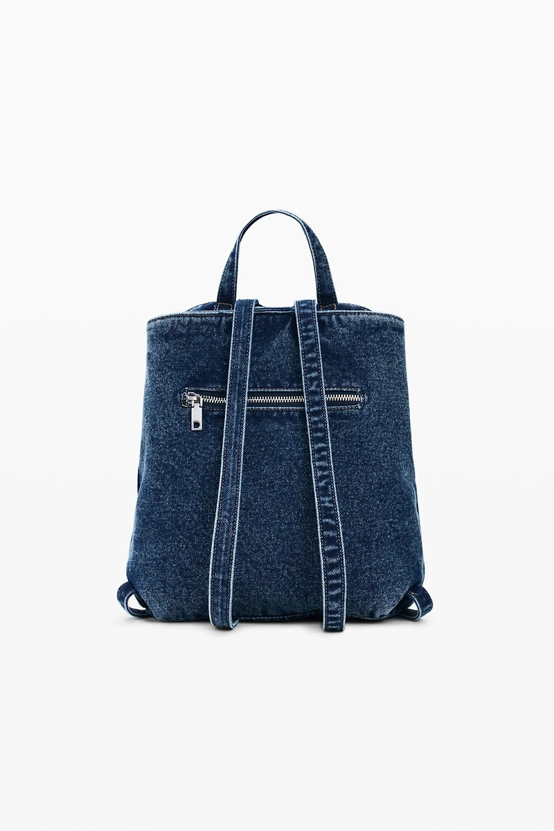 Desigual Women's Small denim floral backpack