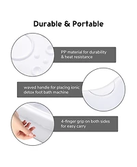 Byootique Ionic Detox Foot Bath Spa Machine with 6 Pack Round Arrays for Ionic Detox Foot Bath Spa Cleanse Machine Replacement