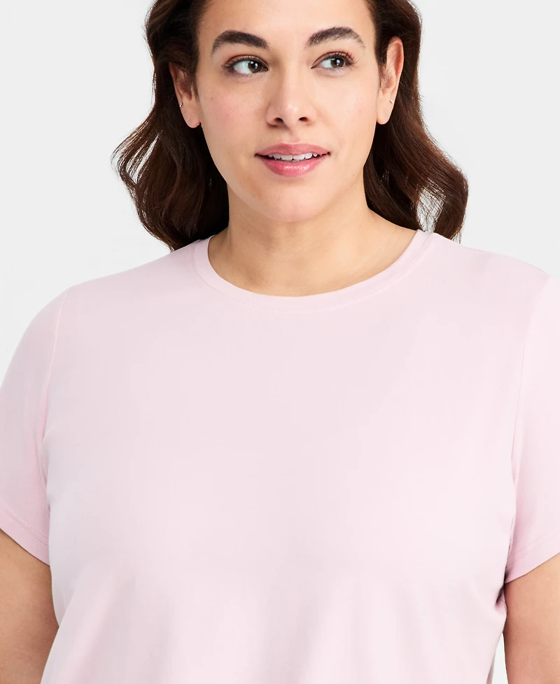 Id Ideology Plus Essential Cotton Short-Sleeve T-Shirt, Exclusively at Macy's